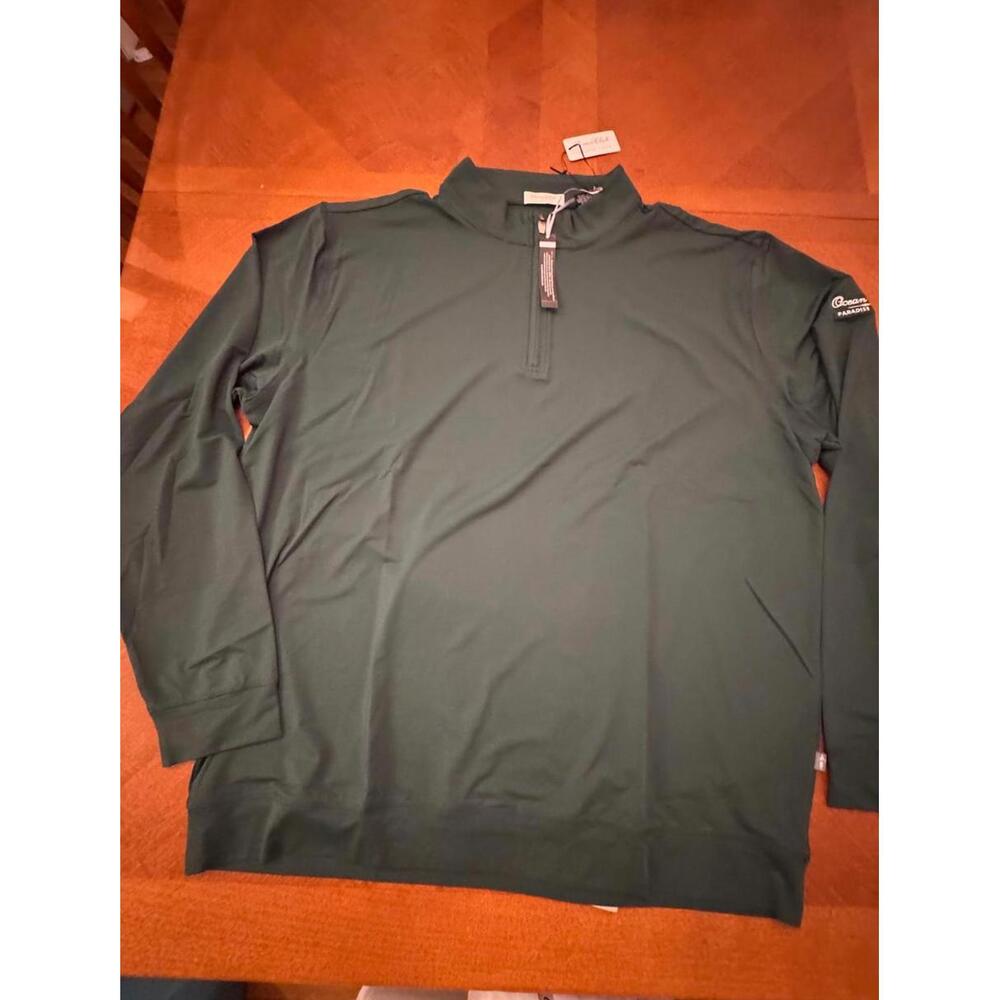 Ocean Club Paradise Island Long Sleeve Shirt Green 12-114